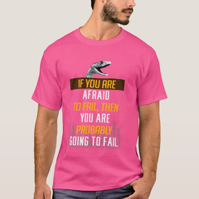 T-shirt Mentalité de motivation Mamba Si vous avez peur de (Devant)