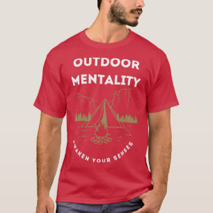 T-shirt Mentalité extérieure réveillez vos sens Classique 