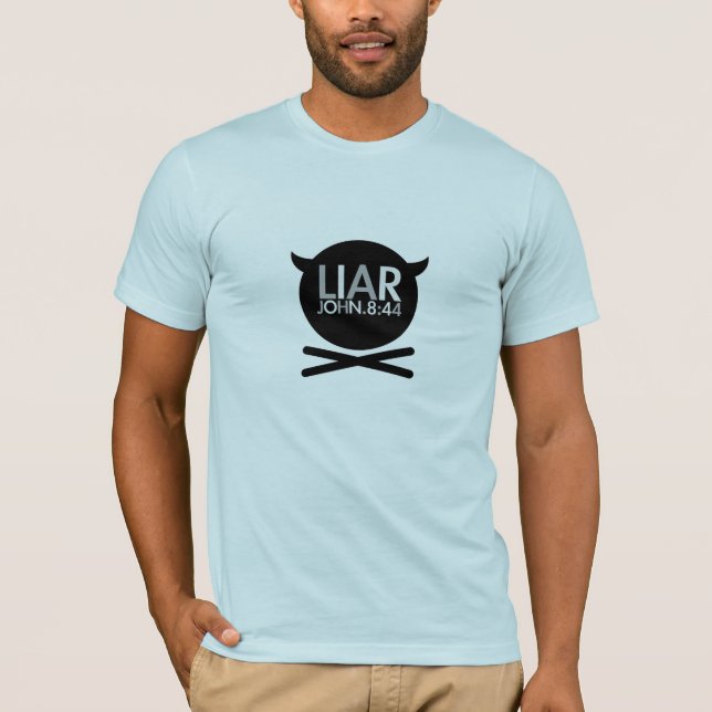 T-shirt MENTEUR - John.8 : 44 (Devant)
