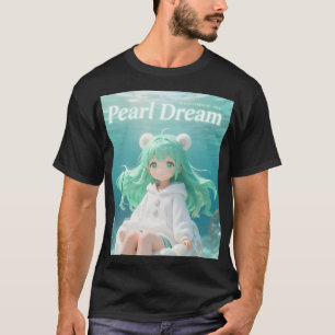 T-shirt Menthe Aquatique : Fille Mignonne Sous-Marine en C