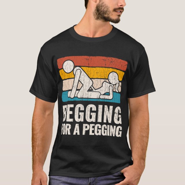 T-shirt Mention Pour Un Pegging (Devant)