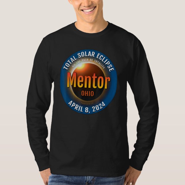 T-shirt Mentor Ohio OH total Éclipse solaire 2024 3 (Devant)