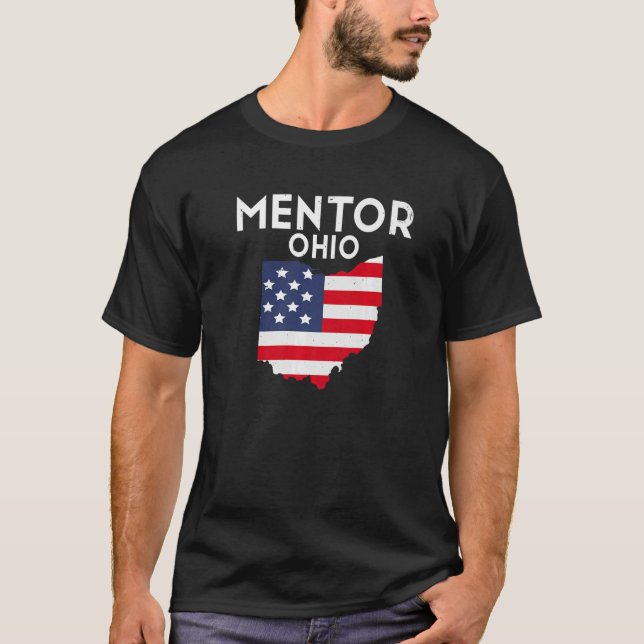 T-shirt Mentor Ohio USA State America Travel Ohioan Premiu (Devant)