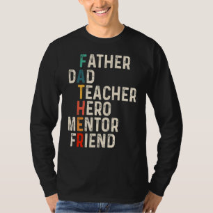 T-shirt Mentor papa ami Feacher héros Fête des pères Mento