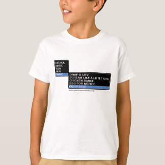 T-shirt Menu de bataille de 8 bits RPG