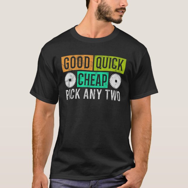 T-shirt Menuiserie Bon Marché Choisir N'Importe Quel Deux  (Devant)