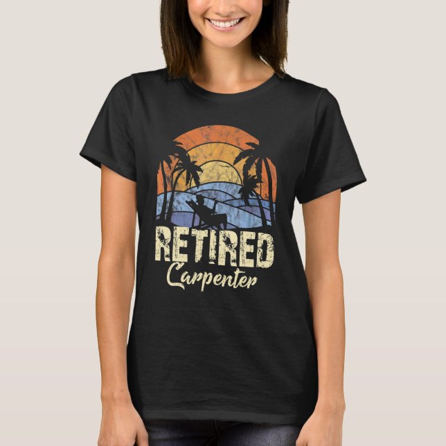 T-shirt Menuisier à la retraite (Devant)