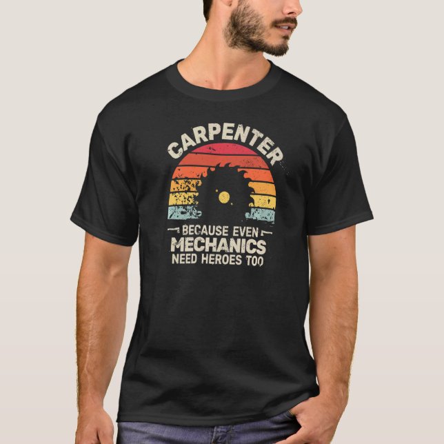 T-shirt menuisier menuisier menuisier pour hommes (Devant)