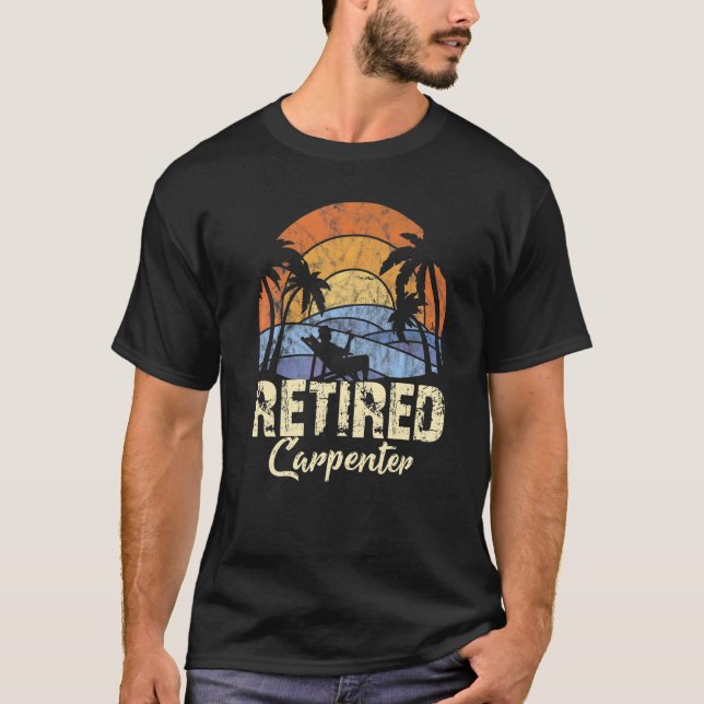 T-shirt Menuisier retraité   (Devant)