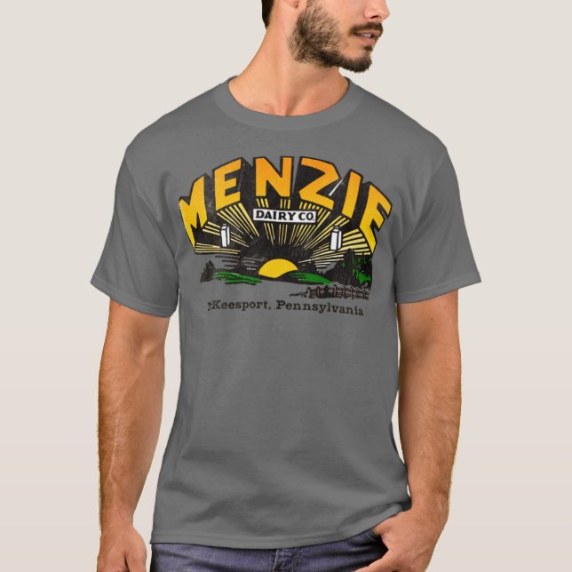 T-shirt Menzie Dairy Co. - McKeesport, PA (Devant)