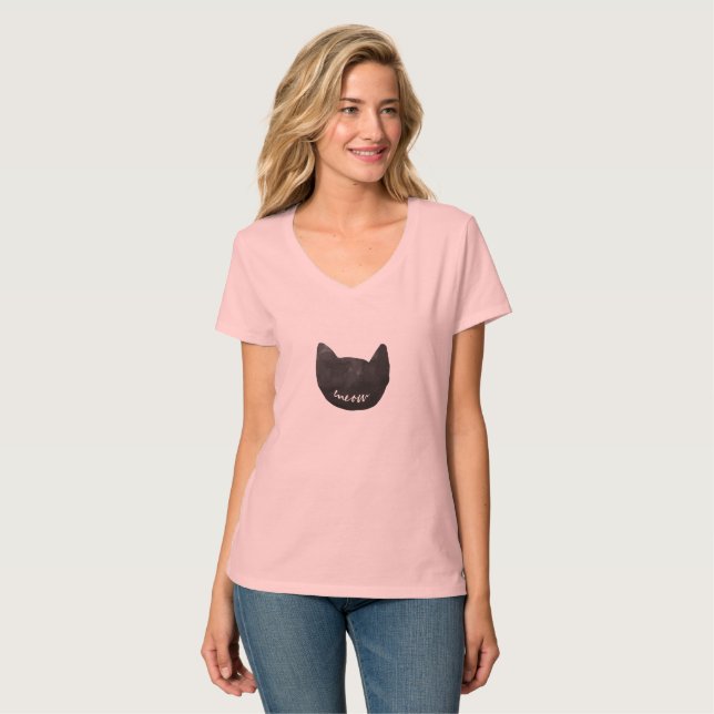 T-shirt Meow Cat (Devant entier)