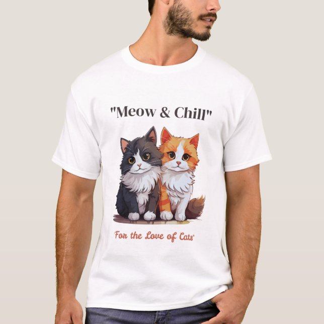 T-shirt Meow & Chill (Devant)