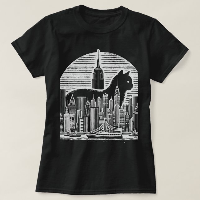 T-shirt Meow City (Design devant)