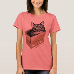 T-shirt Meow dans la boîte