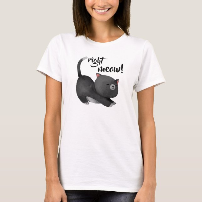 T-shirt Meow droit (Devant)