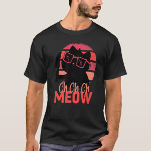 T-shirt Meow Effrayant Halloween Chat Horreur Slasher Cout