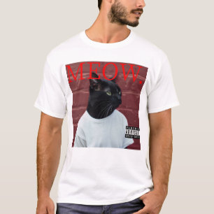 T-shirt MEOW Funny Chat Kendrick Hip hop Rap Album Parodie