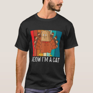 T-shirt Meow I m Cat Turkey Fake Cat Funny Amoureux des ch