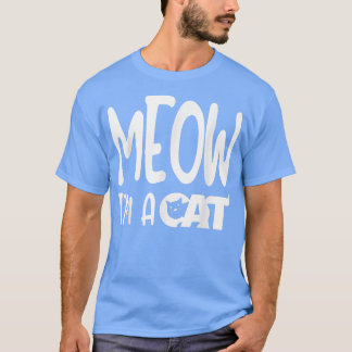 T-shirt Meow Im A Chat Costume Halloween