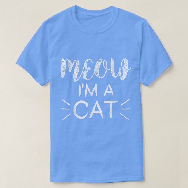 T-shirt MEOW Je suis un Amoureux des chats de chats amusan (Design devant)