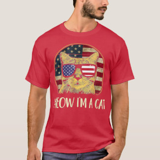 T-shirt Meow Je Suis Un Chat Meow Kitty Funny Chats Maman