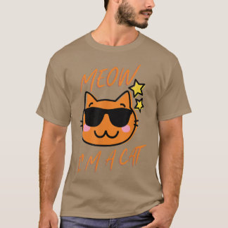 T-shirt Meow Je suis une chemise de chat pour femmes Homme