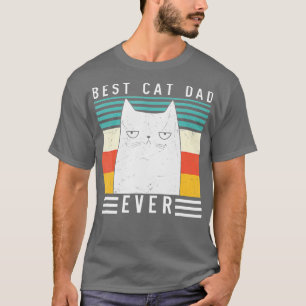 T-shirt Meow Kitty vintage meilleur chat papa Jamais Chat