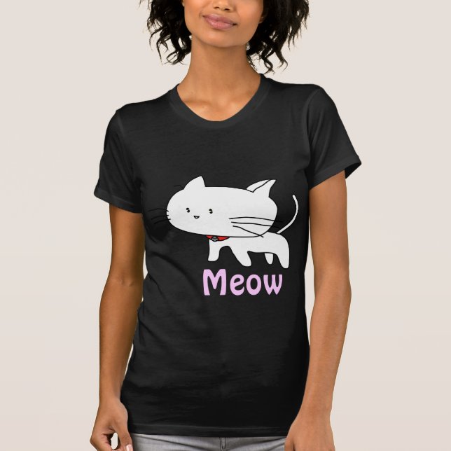 T-shirt Meow le chat (Devant)
