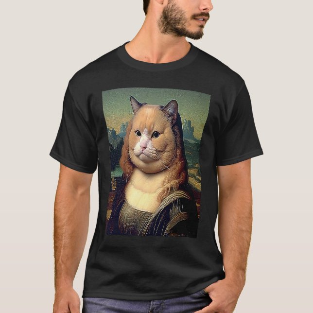 T-shirt Meow Lisa  Chat (Devant)