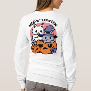 T-shirt Meow-Loween - Cute Halloween Conception Chat