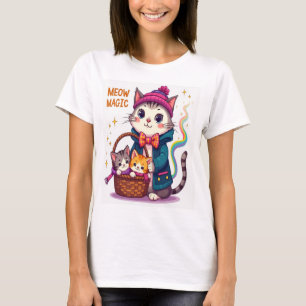 T-shirt Meow Magic - Chat mignon et joueur Inspiré