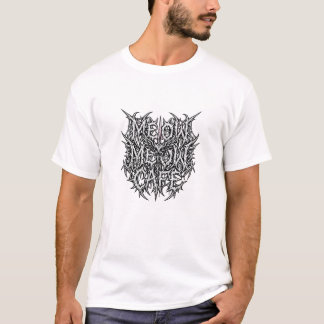 T-shirt Meow Meow Cafe - Parodie Chat Metal de Mort
