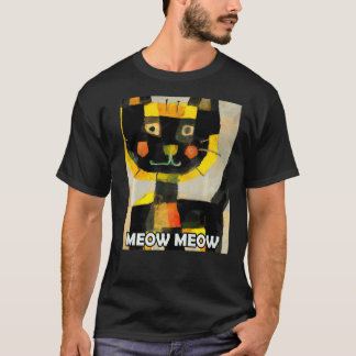 T-shirt Meow Meow Cute Chat Kitty Kitten En Style Chat