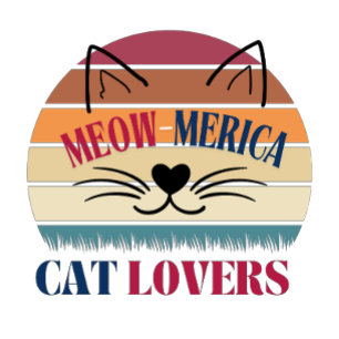 T-shirt Meow-Merica Amoureux de les chats - 4 juillet patr