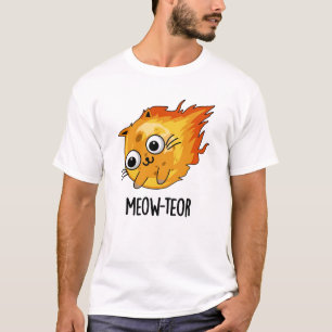 T-shirt Meow-teor drôle Meteor Pun