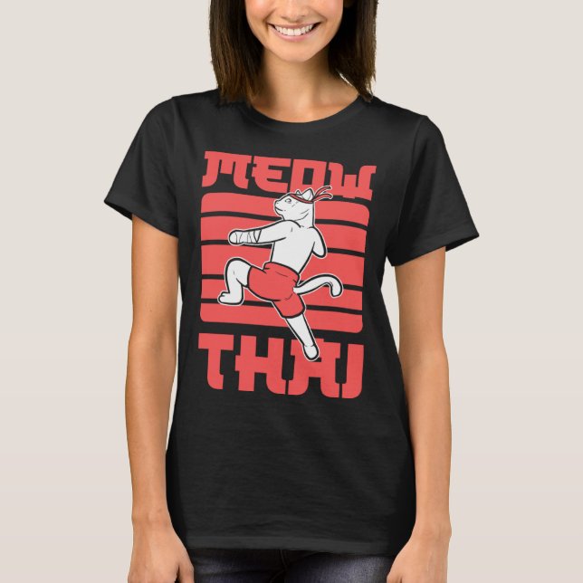 T-shirt Meow Thai Muay Thai Fighter (Devant)