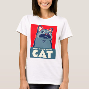 T-shirt Meow veut dire wowin en chat drôle mignonne citati