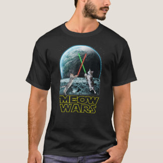 T-shirt Meow Wars Ca Funny S Pour Les Amateurs De Chats