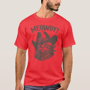 T-shirt Meowboy Chat Cowboy Chat Country Western Funny Cat