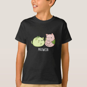T-shirt Meowchi Funny Mochi Pun Dark BG
