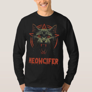 T-shirt MEOWCIFER - Pentagram diabolique Lucifer Goth Ca