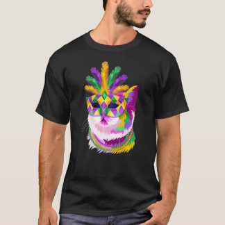 T-shirt Meowdi Gras, Mardi Gras Maman Chat, Amoureuse de c