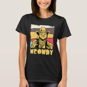 T-shirt Meowdy Ca Texas Western Ca Meowdy Cat