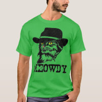 Meowdy Cat Funny Mashup entre Meow et Howdy (1