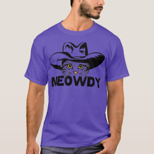 T-shirt Meowdy Cat Funny Mashup entre Meow et Howdy (2)