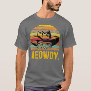 T-shirt Meowdy Cat Funny Mashup entre Meow et Howdy (3)