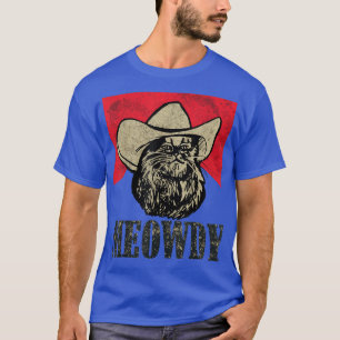 T-shirt Meowdy! Chat de musique country drôle chapeau de c