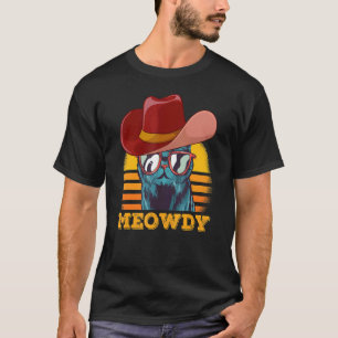 T-shirt Meowdy Chat Matching Meow et Howdy Country M