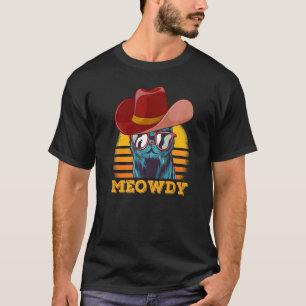 T-shirt Meowdy Chat Matching Meow et Howdy Country Mu