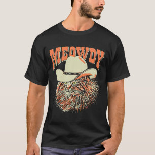 T-shirt Meowdy ! Funny Country Music Chat Cowboy Casquette